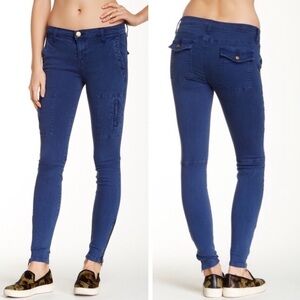 Current/ Elliot The flat pocket cargo navy skinny pants size 26